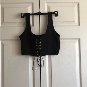 Akira Black crop top